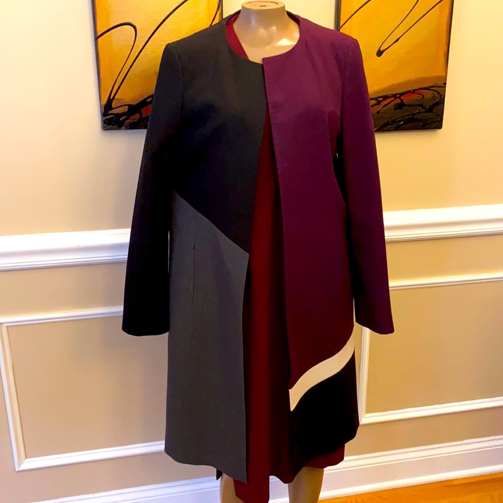 Calvin Klein long blazer coat with pockets size 10